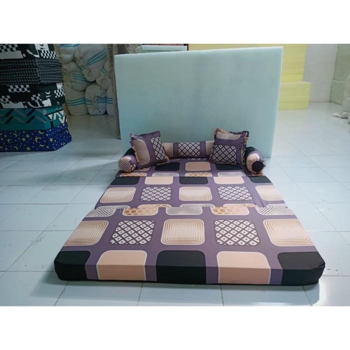 Sofa bed Kursi Duduk Kursi Ruang Tamu Kursi Lipat Minimalis Karakter Kasur Busa Tebal Cover Katun In