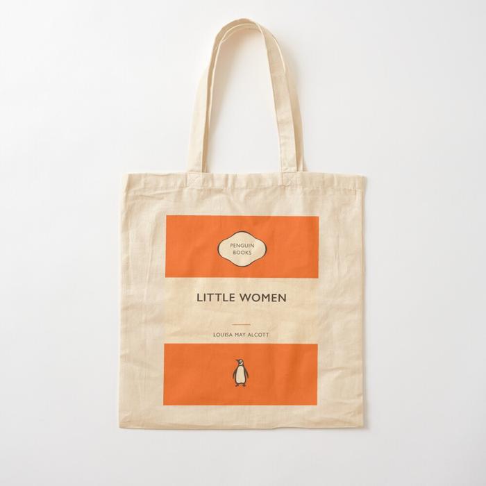 Little Women Louisa May Alcott Penguin Book Cover Tote Bag Womens bag shopper bag women canvas Canva