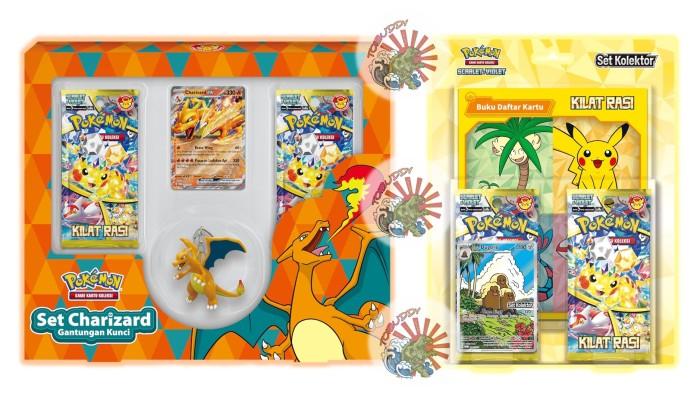 Best Item!, Kartu Pokemon Tcg Set Pikachu Berkemeja Batik Gantungan Kunci