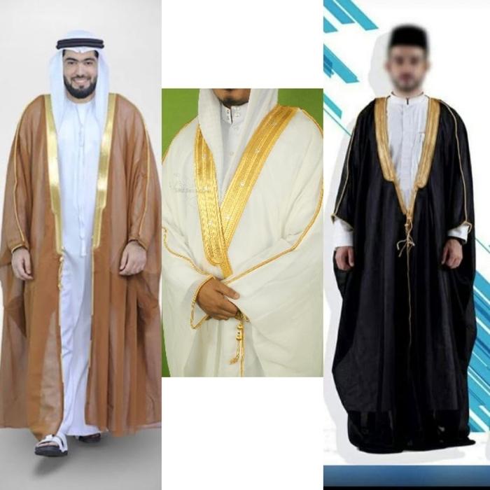 NEW Luaran jubah raja salman bisht Mislah Jubah Imam Original import Saudi dan syiriah