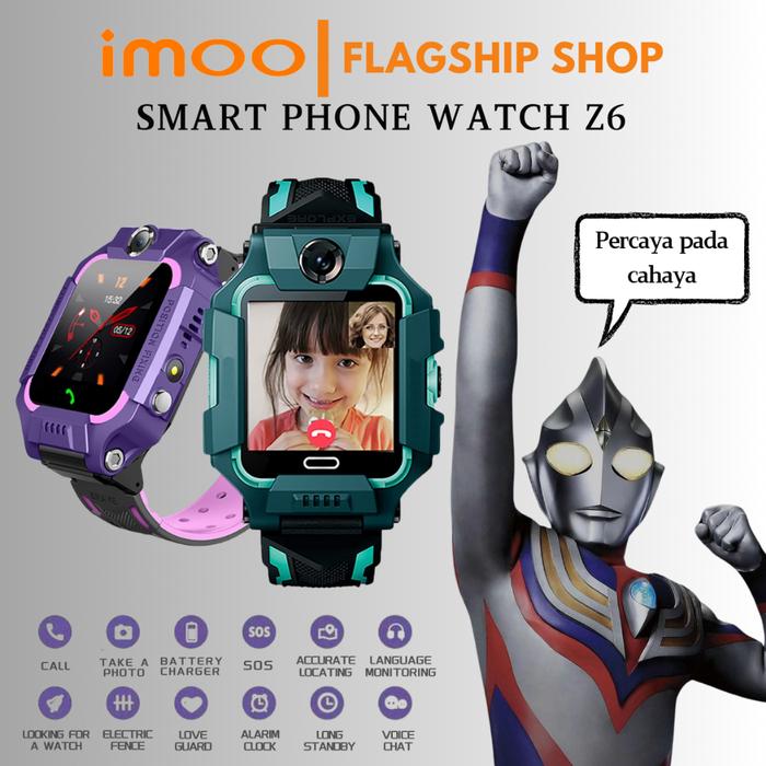 [100% ORIGINAL] IMO smartwatch anak Z6 1.44 Inci Laya AMOLED IP67 tahan air 700mAH baterai berkapasi