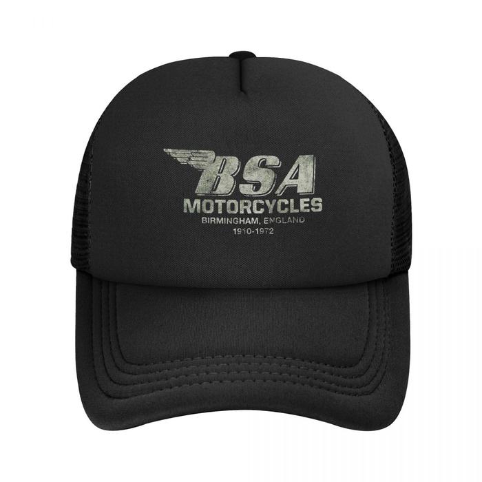 BSA Birmingham Racing Motorcycle Mesh Baseball Cap Men Women Fash