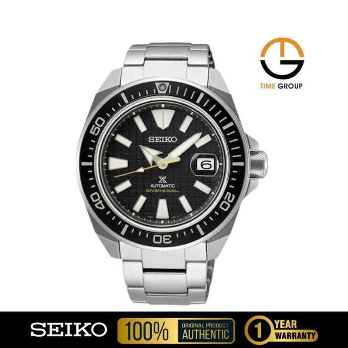JAM TANGAN PRIA SEIKO PROSPEX AUTOMATIC SRPE35K1 SEA KING SAMURAI BLACK DIAL ORIGINAL