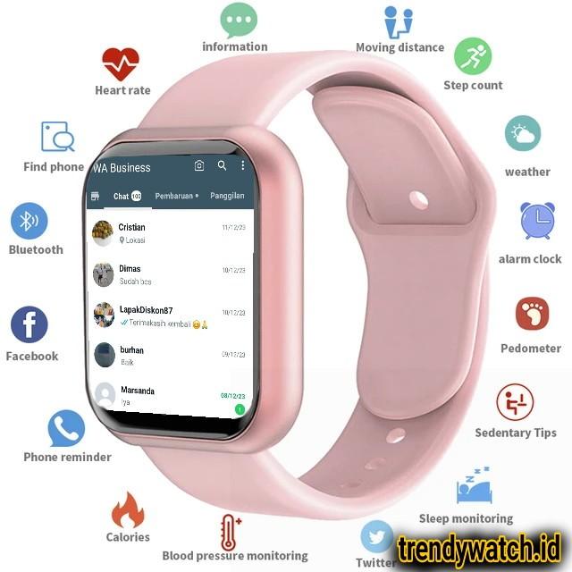 JamTangan Pintar Hp Anak Pria Wanita Dewasa Smartwatch Notif Whatsapp Wa Monitor Kesehatan Olahraga 