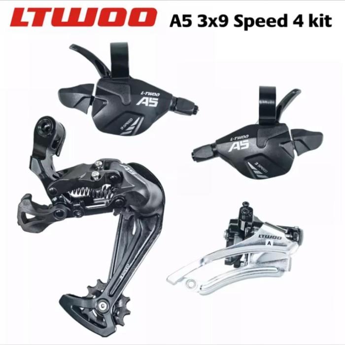 Mini Grupset 3 x 9 Speed Ltwoo A5 Shifter Kanan Kiri FD RD Short Cage
