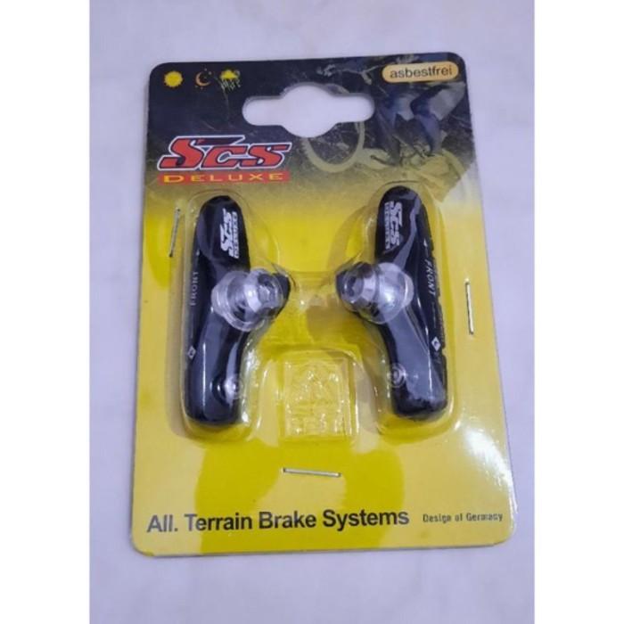 Kanvas Rem Sepeda Carbon Strummer SCS Brake Shoes Brakepad Brake pad