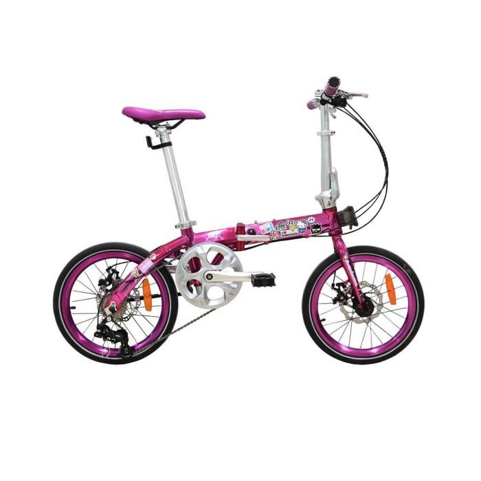 Sepeda Lipat 16 349 Foldx X2 Hello Kitty Sanrio