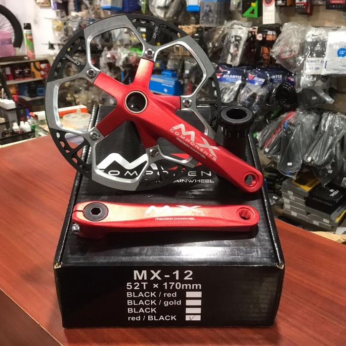 Crankset MX Alloy Hollowtech 2 Crank Sepeda Lipat PLUS BB Chain Wheel