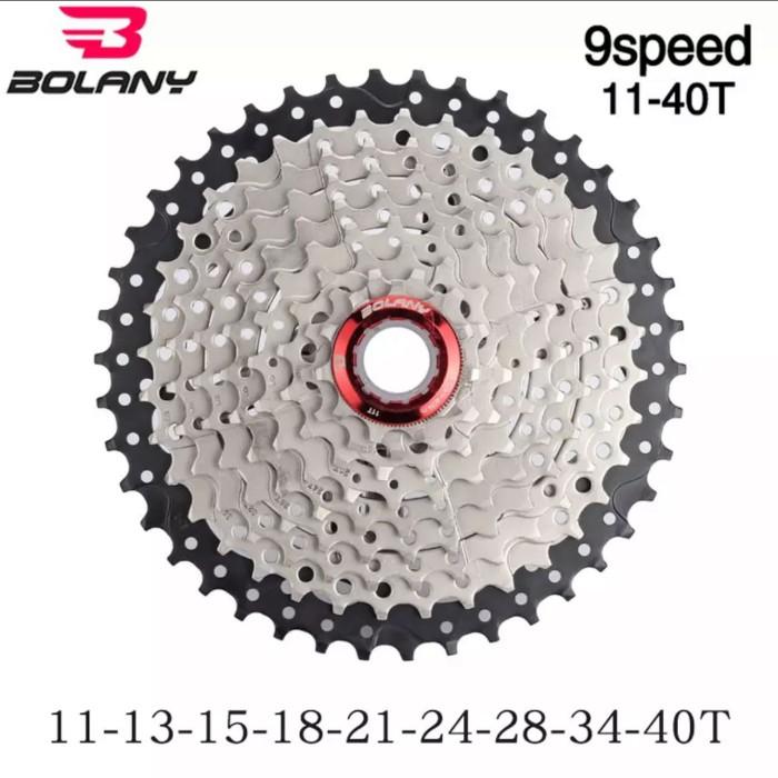 Bolany Sproket Cassete 9 Speed 11-40T untuk MTB/Roadbike