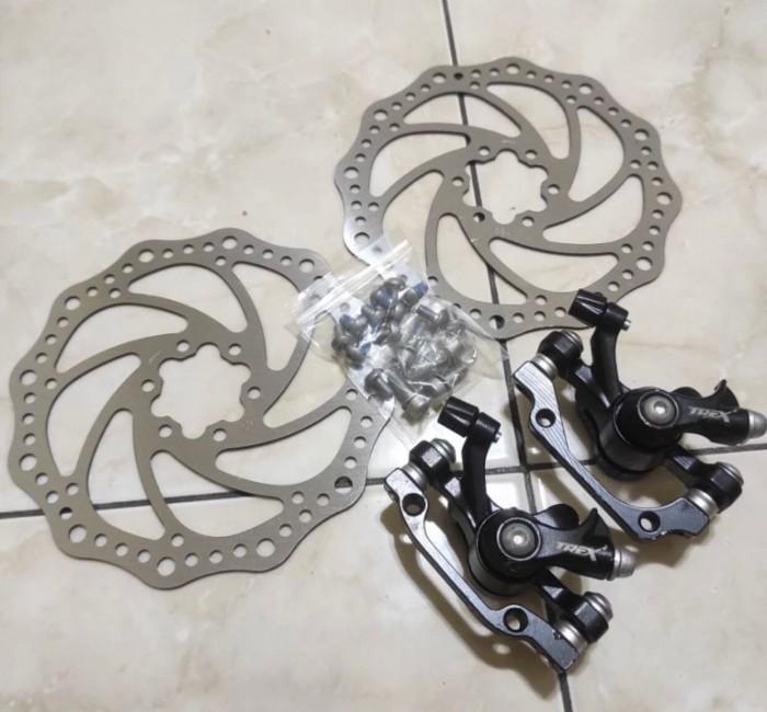 Rem Cakram Sepeda Depan Belakang TREX Discbrake