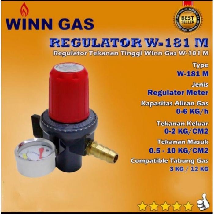 REGURATOR GAS WINNGAS W-181NM/W-181M TEKANAN TINGGI