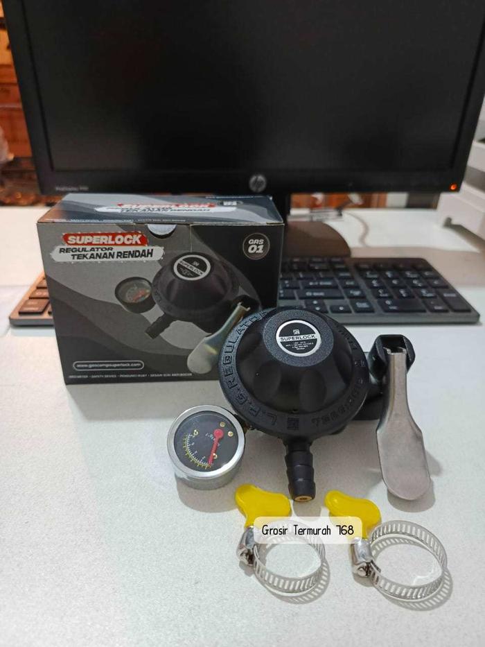 regulator SUPELOCK | regulator gas elpiji | regulator gas | tekanan rendah | gascomp GRS 01