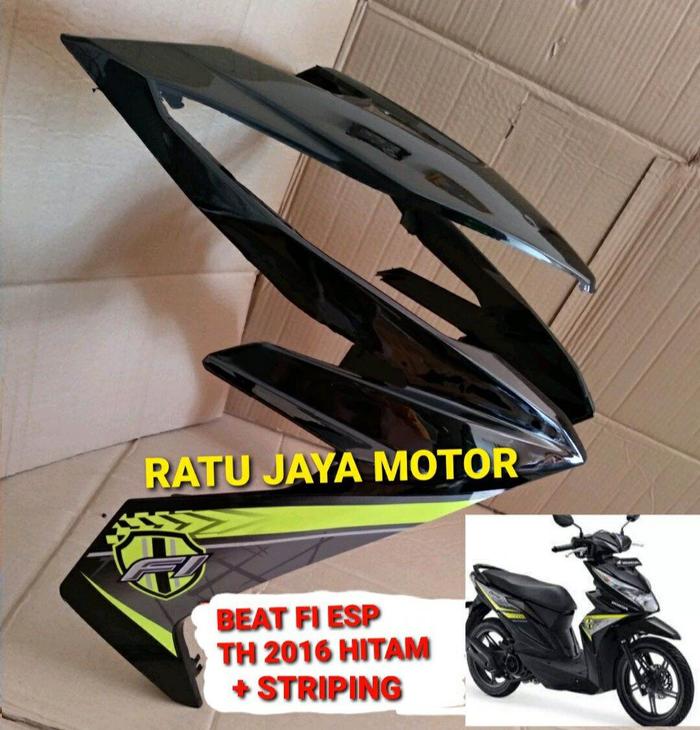 TAMENG DASI DEPAN HONDA BEAT FI NEW ESP 2016-2019 WARNA HITAM / VOVER LAMPU DEPAN BEAT FI NEW ESP