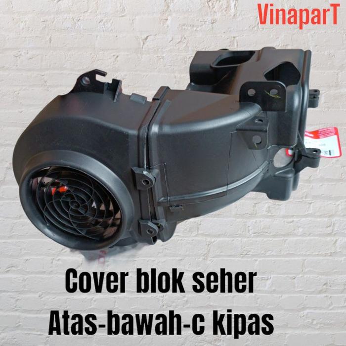 cover blok seher blok mesin atas bawah tutup kipas beat scoopy spacy lama karburator kvy Original da