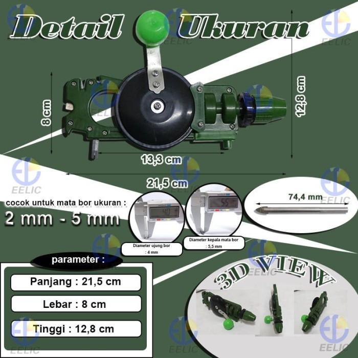 Jual EELIC BTM-PLASTIK BOR TANGAN MANUAL HAND DRILL MANUAL KAYU ENGKOL TANG Terbaru