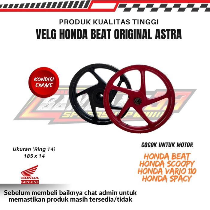 Velg Honda Beat,Vario110,scoopy Original Honda Part