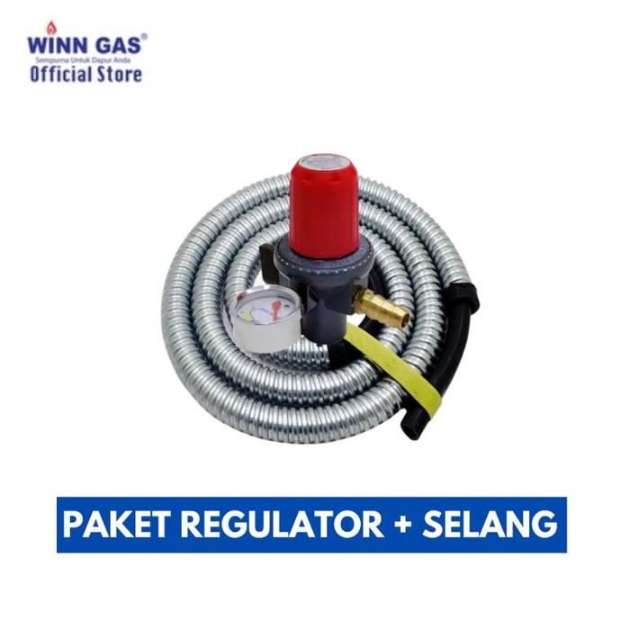 Winn Gas . 181 Meter , Win Gas  . Regulator LPG  , Tekanan Tinggi , Regulator Restoran