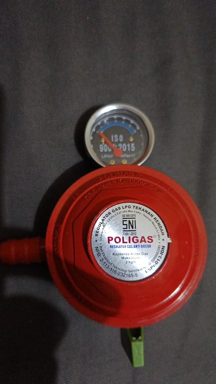 regulator kompor gas poligas 1 konci - regulator kompor 1 konci poligas