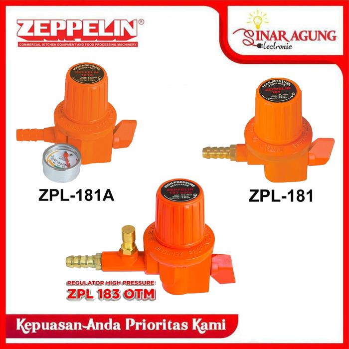 REGULATOR GAS ZEPPELIN HIGH PRESSURE ZPL 181 / ZPL-181 100% ORI