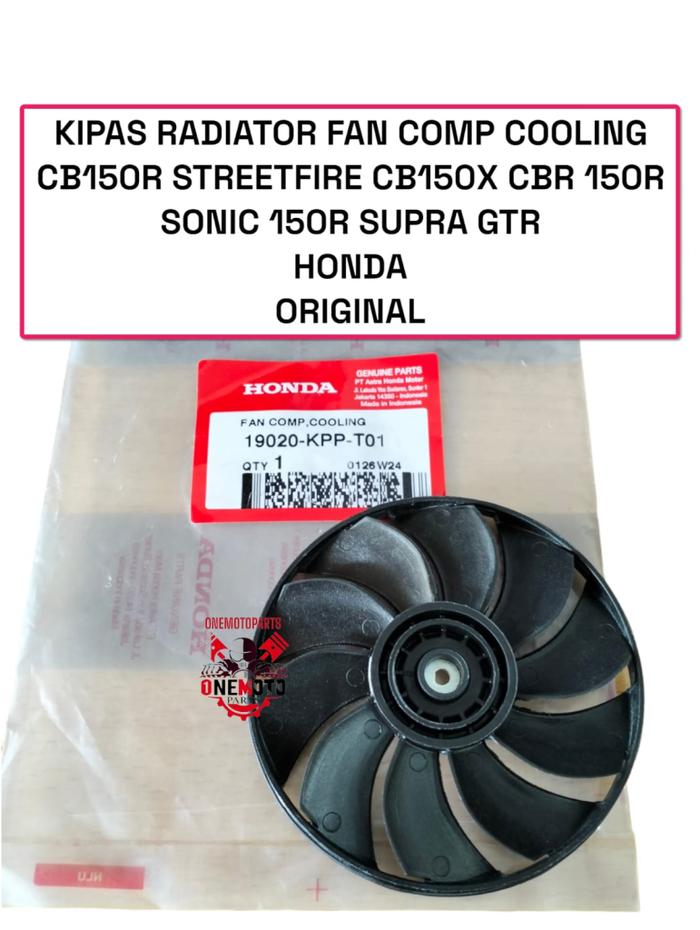 FAN COMP COOLING KIPAS RADIATOR  CB150R CB150X CBR 150R SONIC 150R SUPRA GTR HONDA ORI 19020-KPP-T01