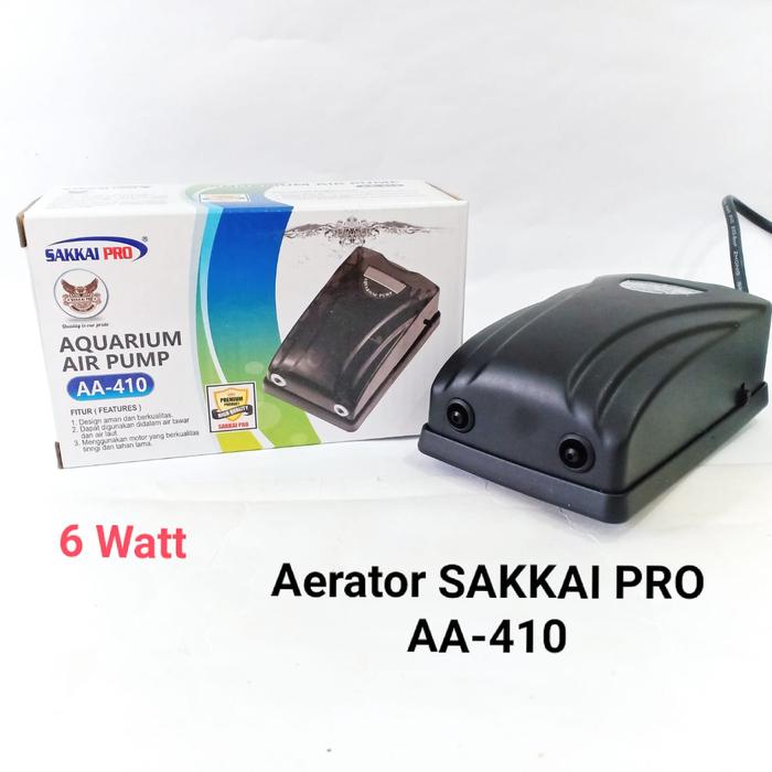Pompa Udara Aquarium SAKKAI PRO AA-410 5 Watt 2 lubang / Aerator Sakkai Pro / Pompa udara sakkai pr