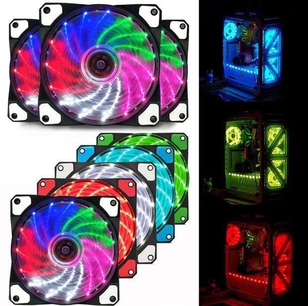 Fan casing PC/CPU 12cm Gaming LED/RGB Led ring