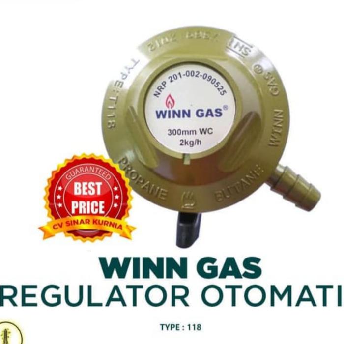REGULATOR WIN GAS 118 NON METER / KEPALA GAS WIN BESAR / REGULATOR GAS