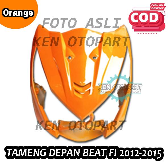 Tameng Beat FI 2012-2015 Orange / Dasi Panel Cover Depan Beat FI 2012-2015