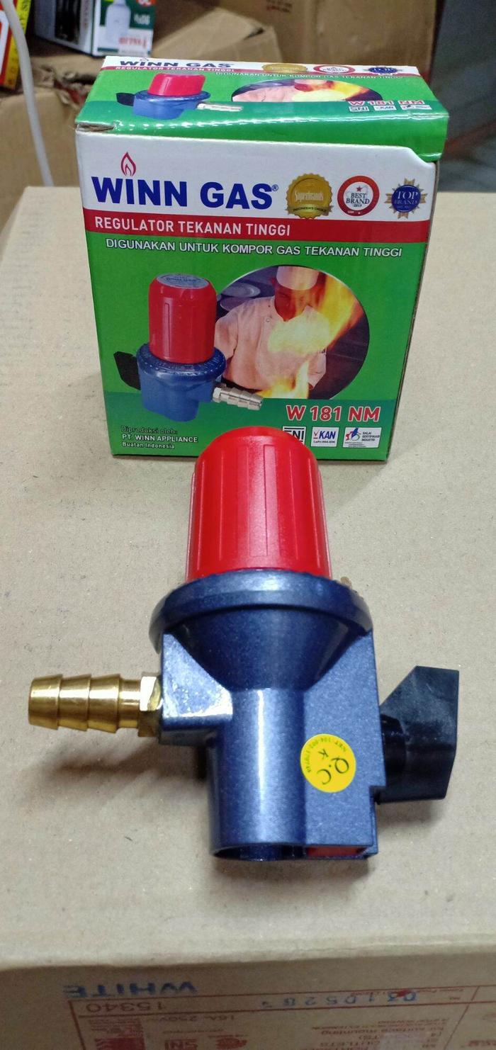 REGULATOR WIN GAS TEKANAN TINGGI NON METER / KEPALA GAS PUTAR NON METER / REGULATOR WIN PUTAR