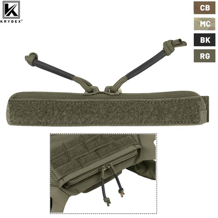 READY STOCK BALI KRYDEX Tactical Vest Admin Pocket Zipper Insert Pouch Two Way Zip Hook and Loop Pan