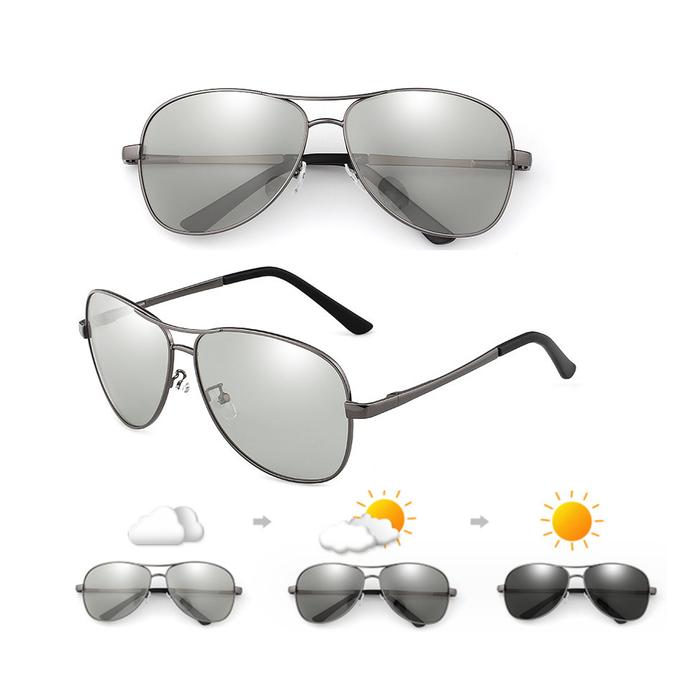 Kacamata POLICE 1588 photocromic sunglasses pria wanita polarized UV400 KACA MATA PHOTOCHROMIC AVIAT