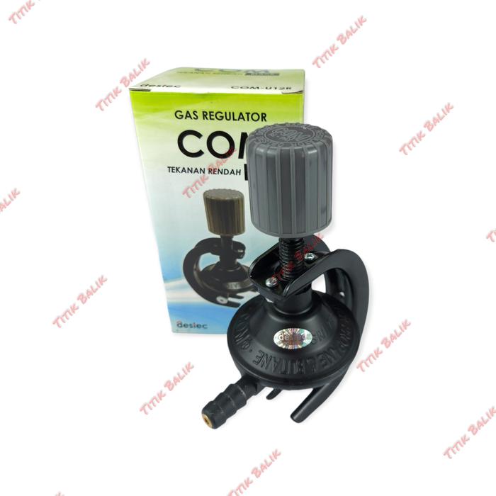 Regulator Kompor Gas Destec COM - U 12 R NM / Hitam COM-U12R Non Meter