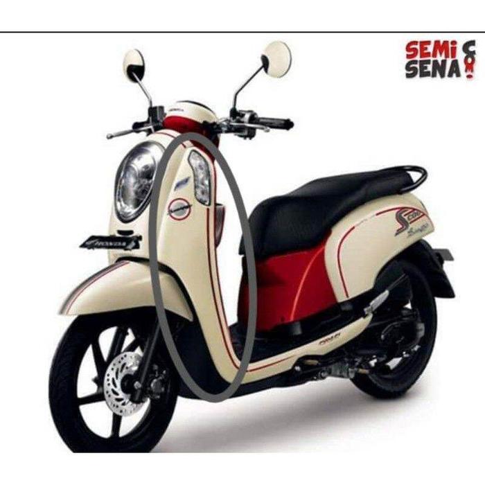 sayap tebeng body depan kanan kiri scoopy fi 2013 2016 K16 crem krem