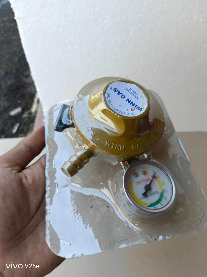 Regulator Winn Gas Tipe W118M Rekondisi Kepala Besar Tekanan Rendah