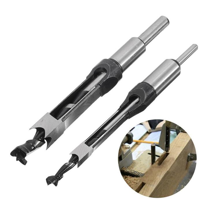 4pcs Mata Bor Bobok Kayu 6.4/8/9.5/12.7 mm Wood Chisel Mata Bor Bobok Kayu Mortising Square Chisel S