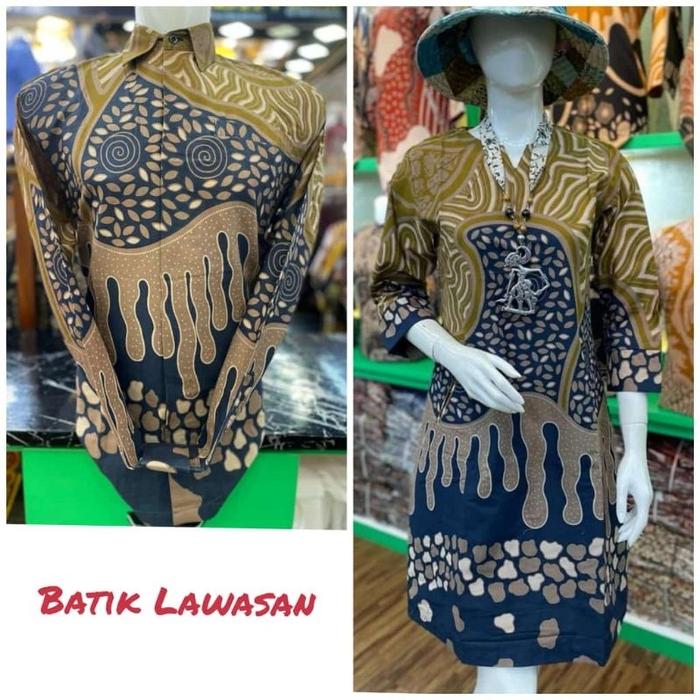 (Langsung Proses) Qistina Batik Tunik Batik Batik Couple Full Lapisan Pusat Batik Thamrin City Pasti
