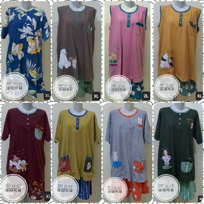 Babydoll Jumbo Hotpant Dan Kutung Singlet Jumbo Pendek Anne Claire