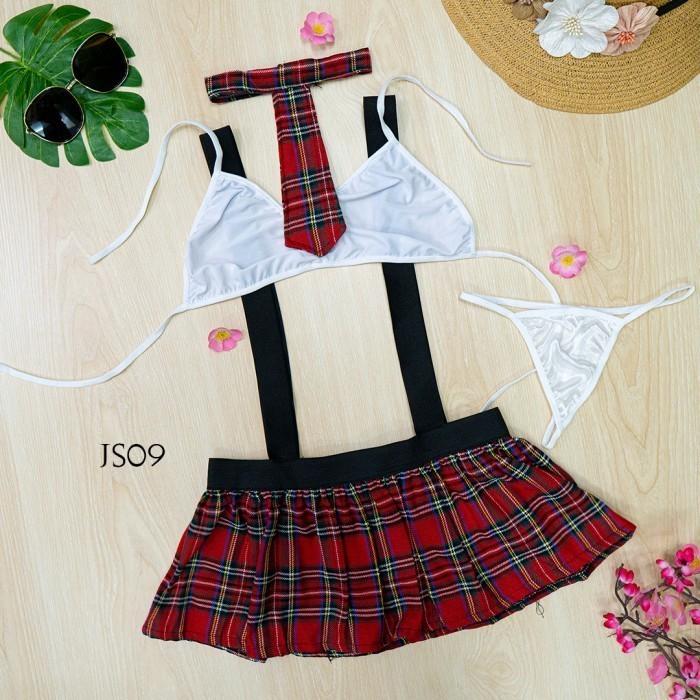 Jumbo Size Lingerie Sexy One Set Cosplay Student Wanita Fit To XXL JS09
