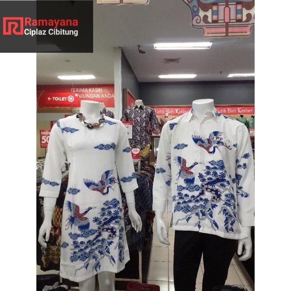 (Langsung Proses) Bali Lestari Batik / Kemeja Batik Couple Dl02/Dc02 Ramayana Cibitung Pasti Diskon