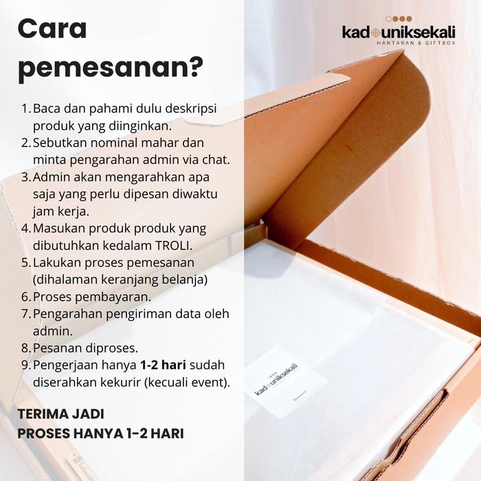 Mahar Rustic in Frame | Paket Kado Custom 3D