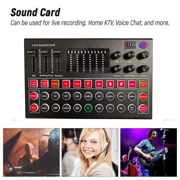 Mooer Mixer Usb Sound Card Live Broadcast Recording Special Effect M9