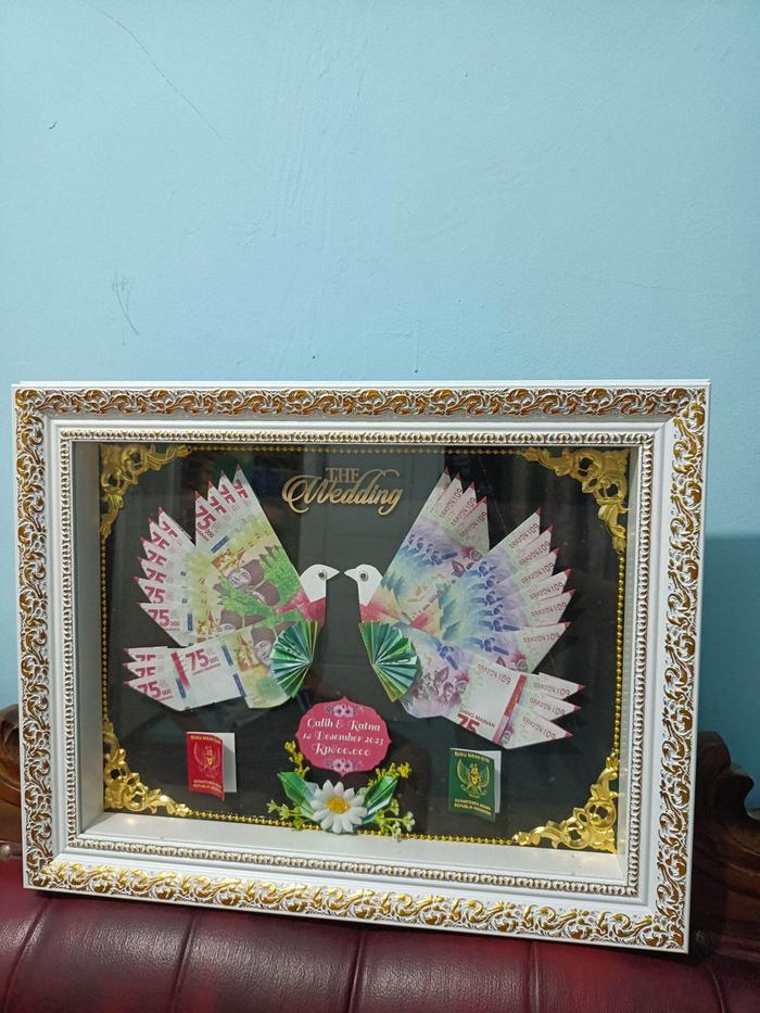 mahar pernikahan burung merpati UK 30*40 cm