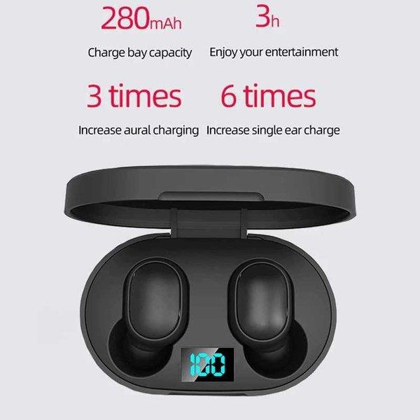 Tebaurry Tws Bluetooth Earphone With Charging Case - E6S