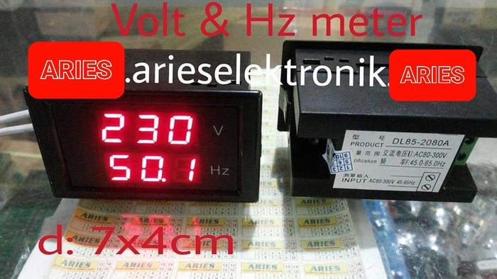 VOLT METER AC 220V PLUS HZ METER