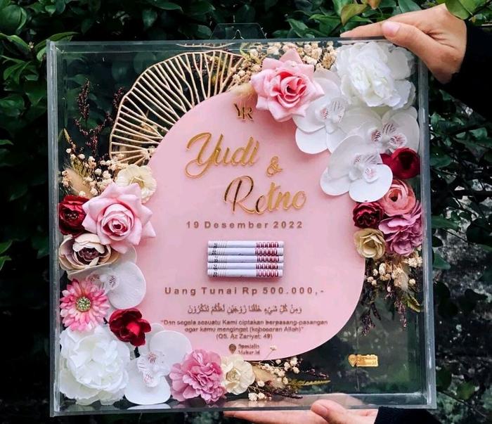 TEEMURAH Mahar Kekinian Full Akrilik Mahar Murah Mahar Anggrek Mahar Akrilik Brush