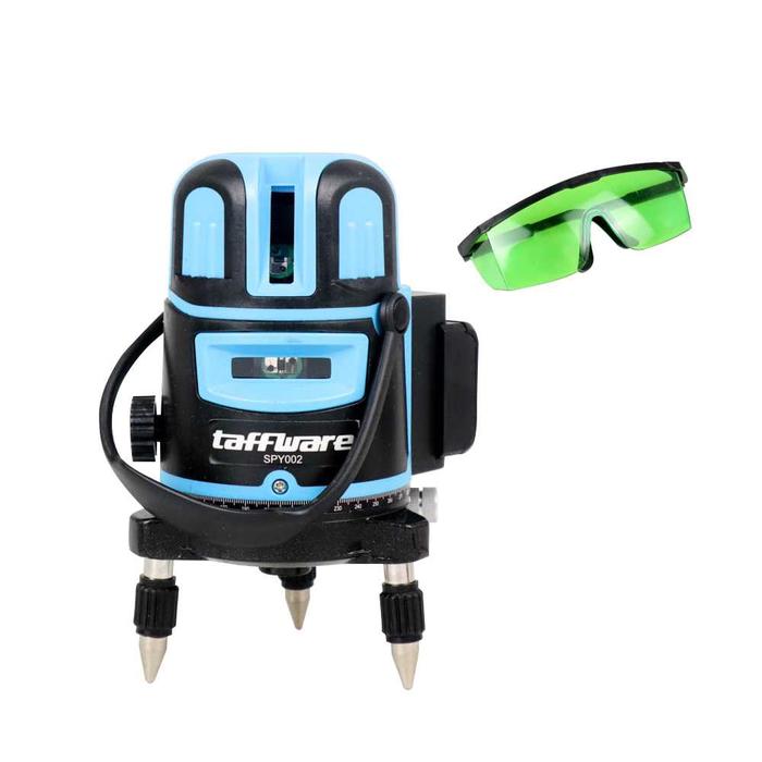 PENGIRIMAN CEPAT Taffware Self Leveling Projector Green Laser 2 Line SPY002 / alat laser tukang bang