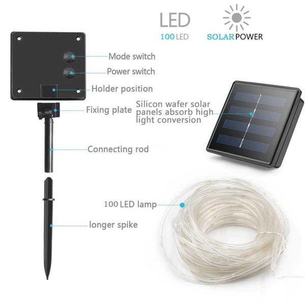Anblub Lampu String Hias Dekorasi Solar Power 50 Led 7 Meter Lism-10 Lampu Selang Led Rgb Tenaga Sur