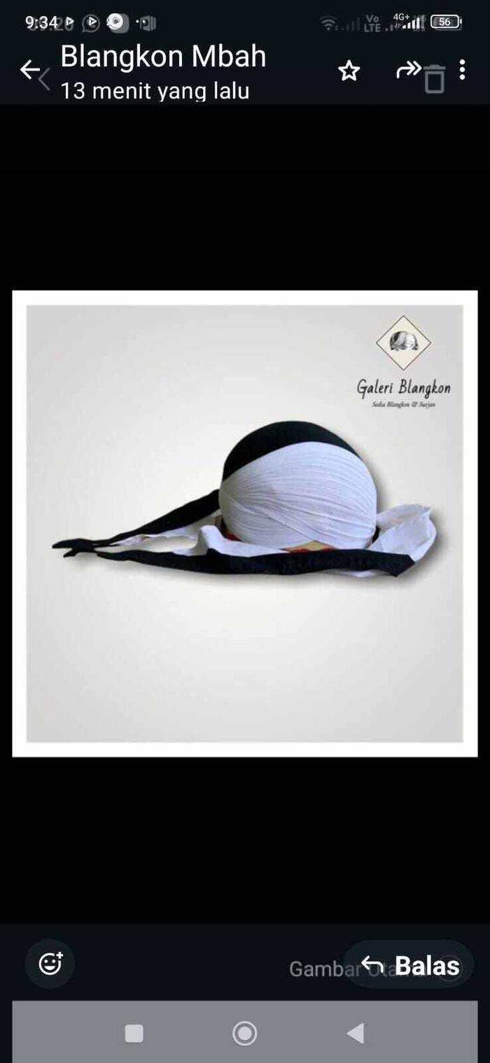 blangkon sunan Kalijaga putih hitam