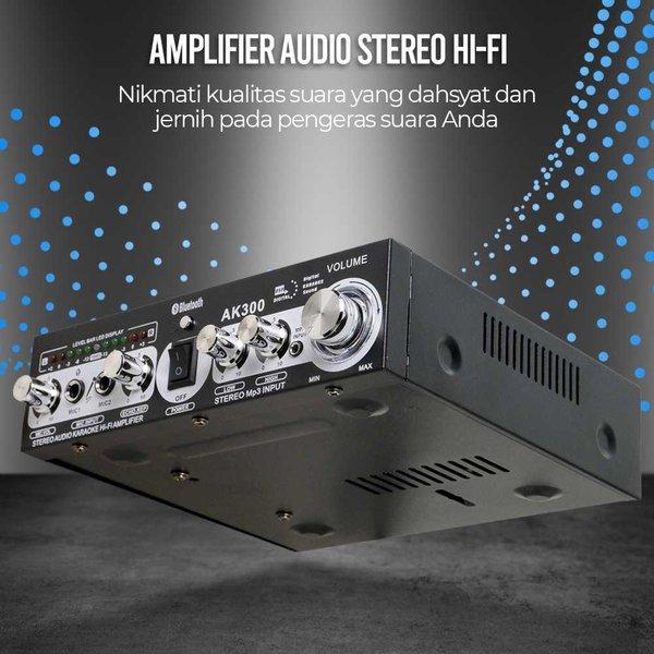 Wxf Audio Bluetooth Amplifier Ktv Karaoke 400W - Ak300Bt Ampli Bluetooth Karaoke Amplifier Karaoke V
