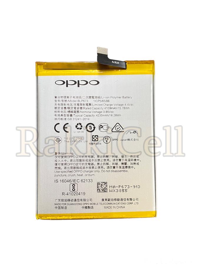 NEW OPPO A3s . REALME C1 .  . REALME 2  . BLP673 . OPPO A5  - ORGNAL Baterai Batrai Batre Batery Bat
